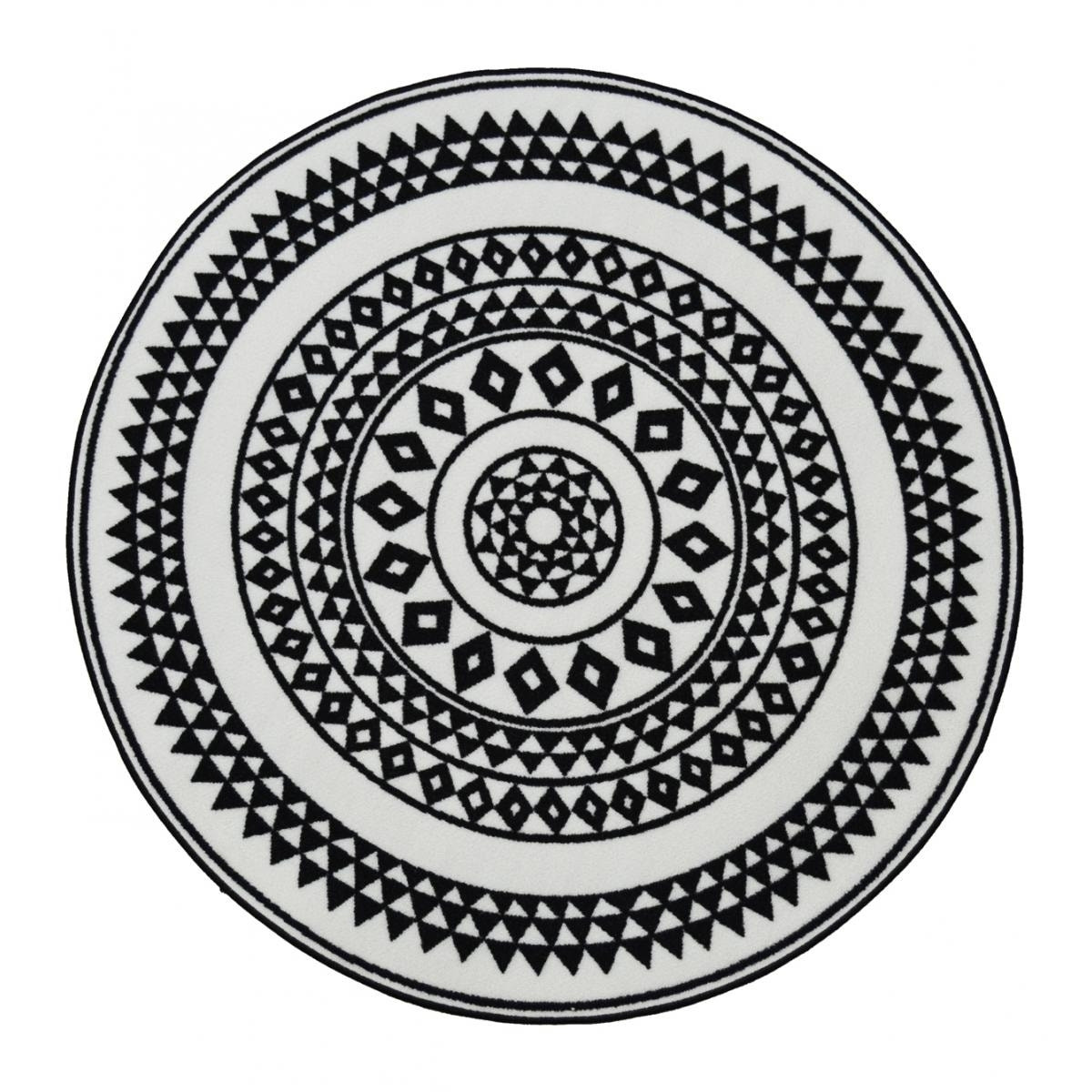 Tapis rond tissé BUGU