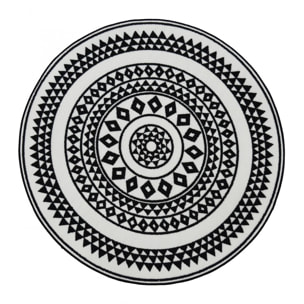 Tapis rond tissé BUGU