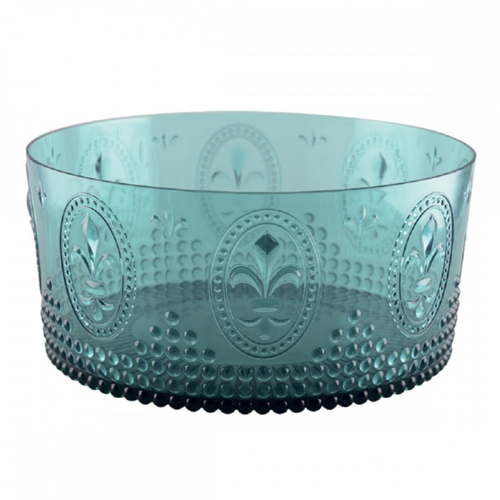 SALADIER 26CM TURQUOISE ACRYLIQUE