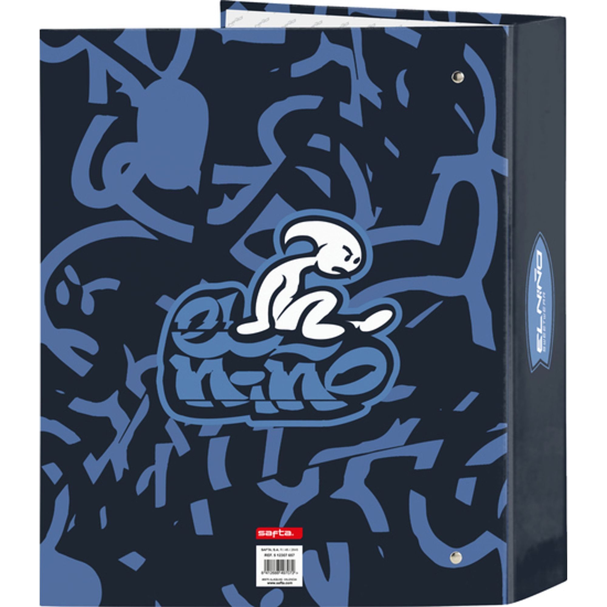 Carpeta f. 4 anillas 35mm lomo ancho el niño "bahia"