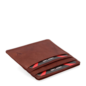 Porta carte da uomo In Vera pelle Made in Italy 10x8,5x0,5 cm