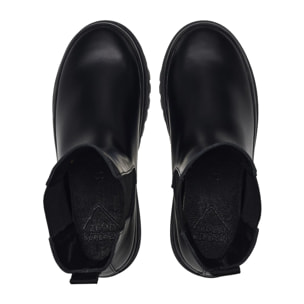 Superga - Botines Mujer Negro - 3006 ALPINA CHELSEA BOX LEATHER