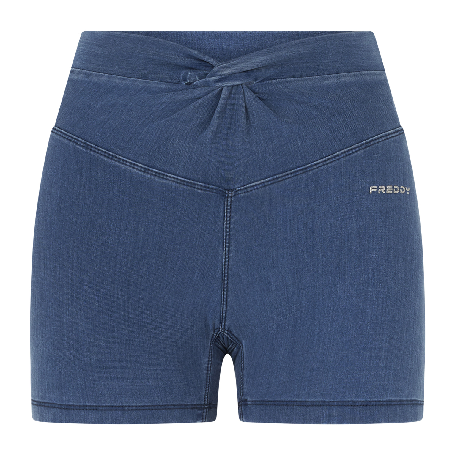 Jeggings N.O.W. short skinny a vita alta in tencel denim