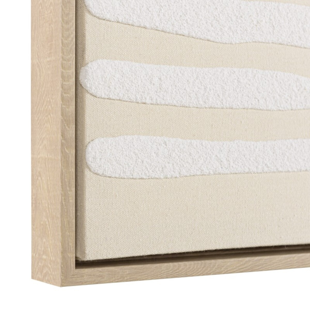 HOMER - Décoration murale C - 83x123cm lignes abstraites, cadre naturel