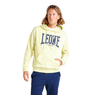 Sudadera de hombre Leone Basic de algodón no perchado con capucha