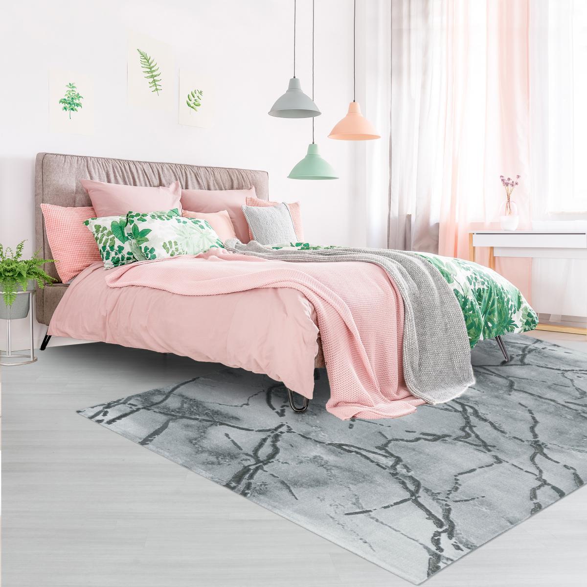 Tapis salon et chambre tissé motif abstrait VATU