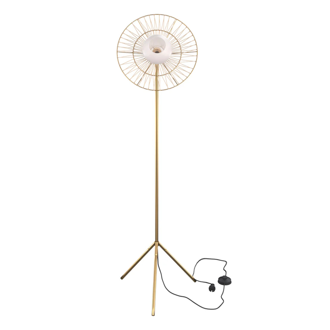 Lampadaire en métal doré - Bandia