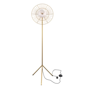 Lampadaire en métal doré - Bandia