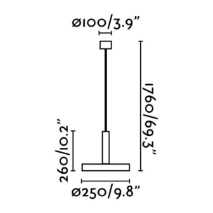WHIZZ Suspension noire et or satiné