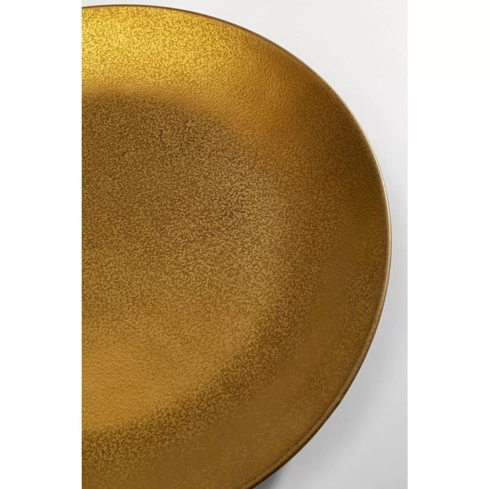 Assiette Diva dorée 26cm Kare Design