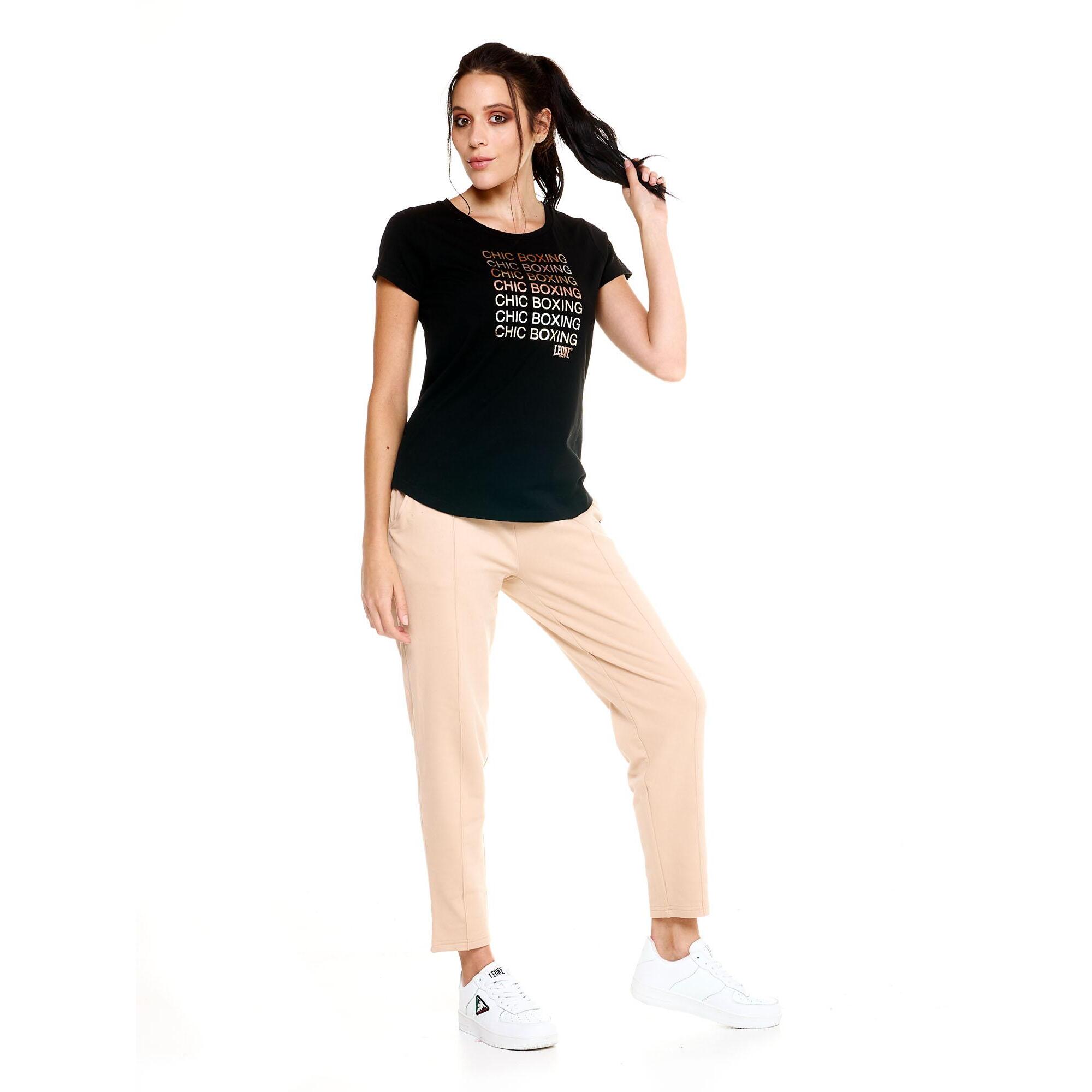 Camiseta de mujer Leone de manga corta Winter Chic Boxing