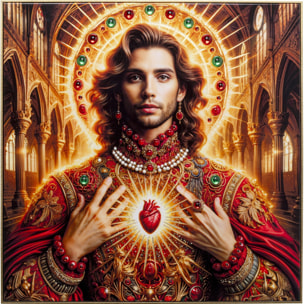 Tableau Frame Saint homme 100x100cm Kare Design