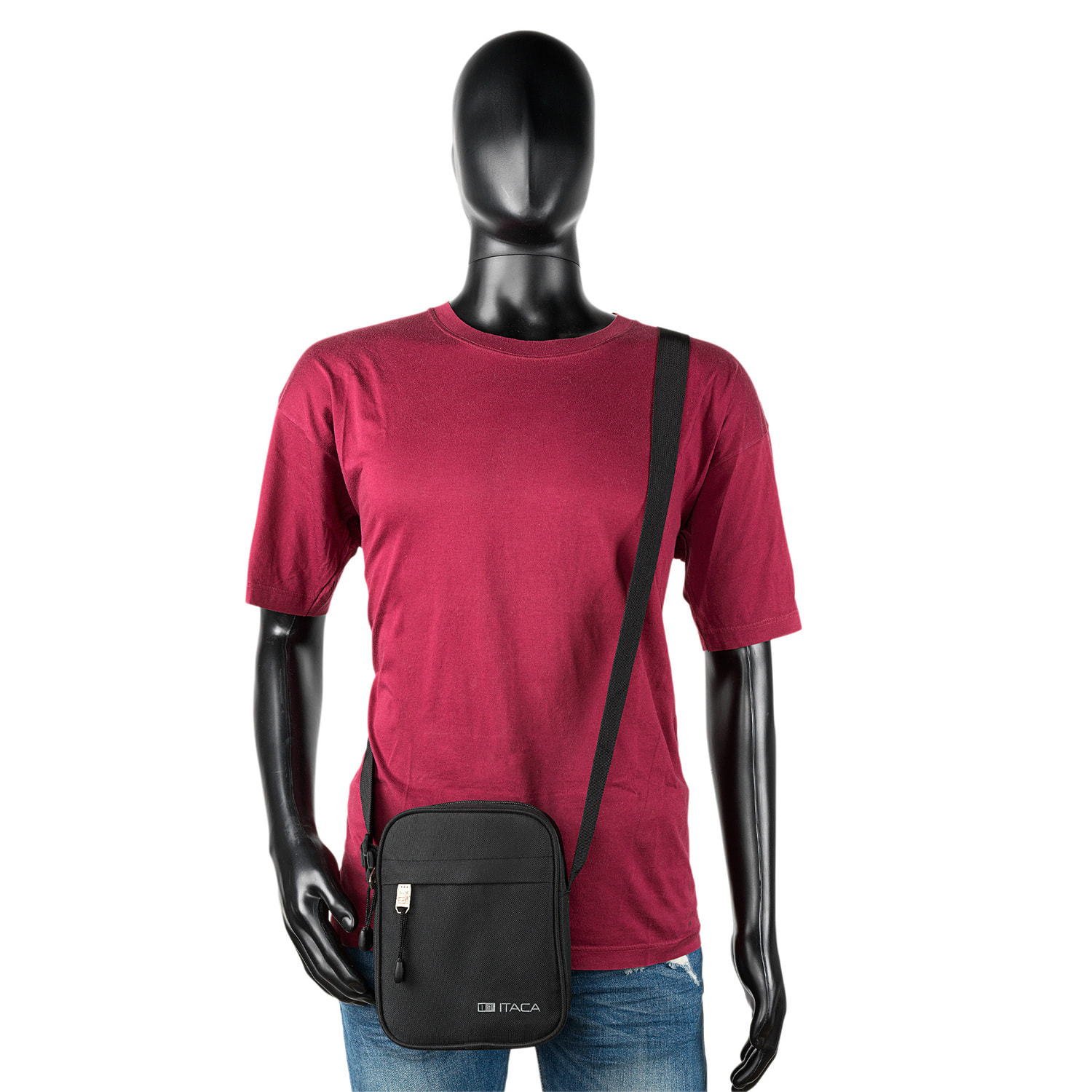 Bandolera Hombre Vegana Itaca Spey Negro