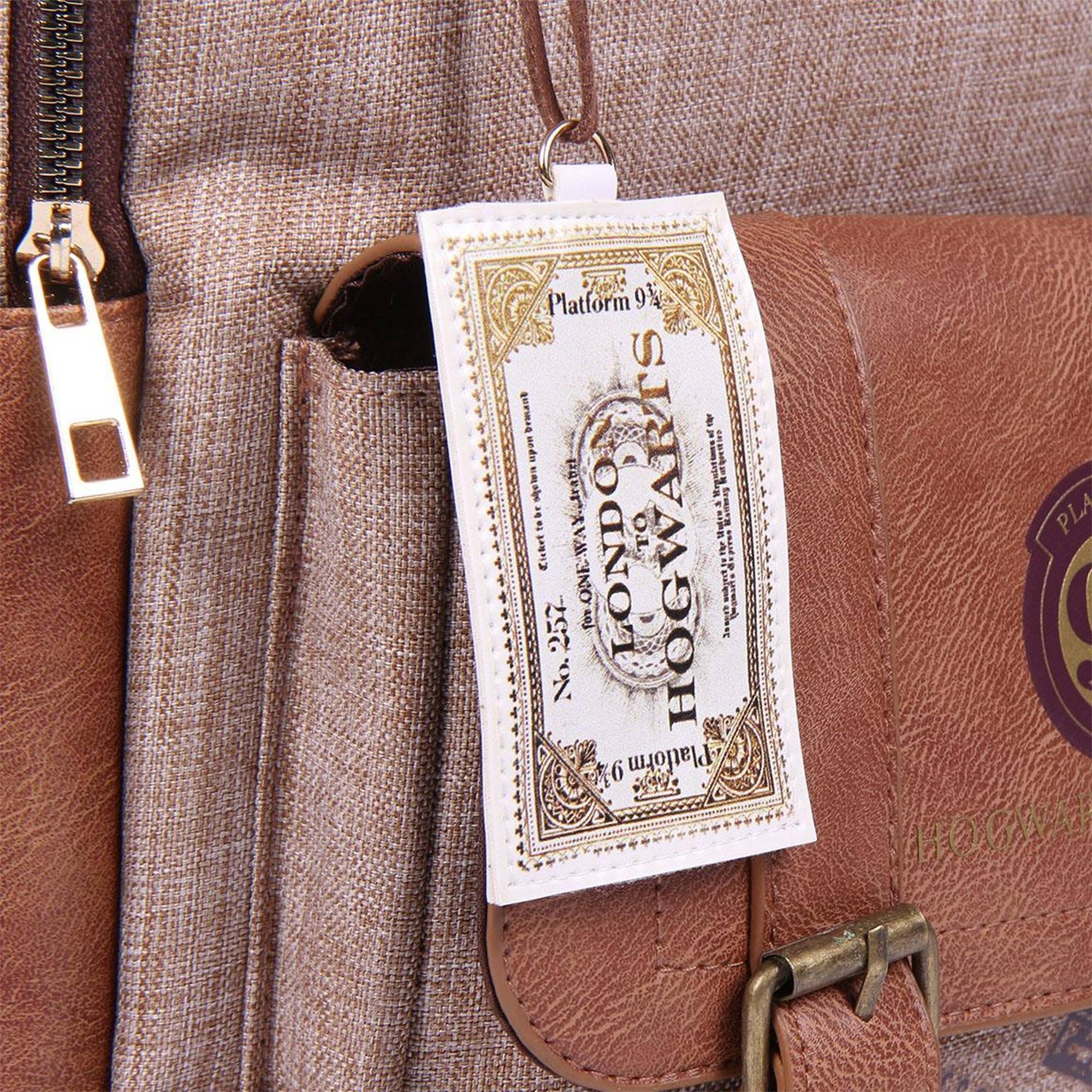 Mochila harry potter casual-licencia oficial warner bros para hombre, multicolor, grande