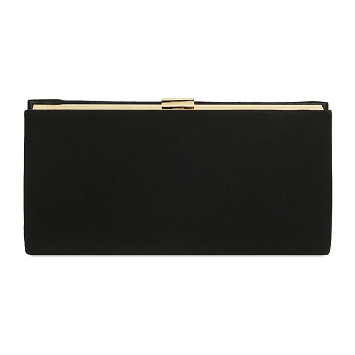 Pochette noire en tissu