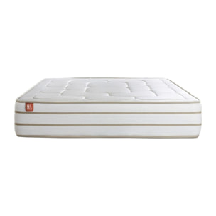 Matelas Mémoire de forme - Confort équilibré et accueil enveloppant - 26 d'épaisseur, 5 zones de confort - Réduction des points de pression - 2 places