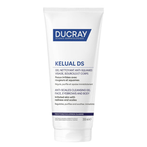 Kelual Ds - Gel Nettoyant Anti-Squames Visage Sourcil et Corps 200 ml