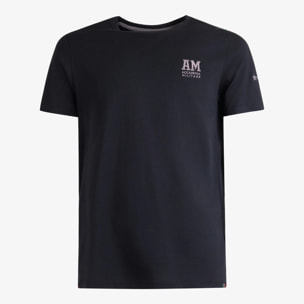 T-shirt Esercito nera in cotone uomo
