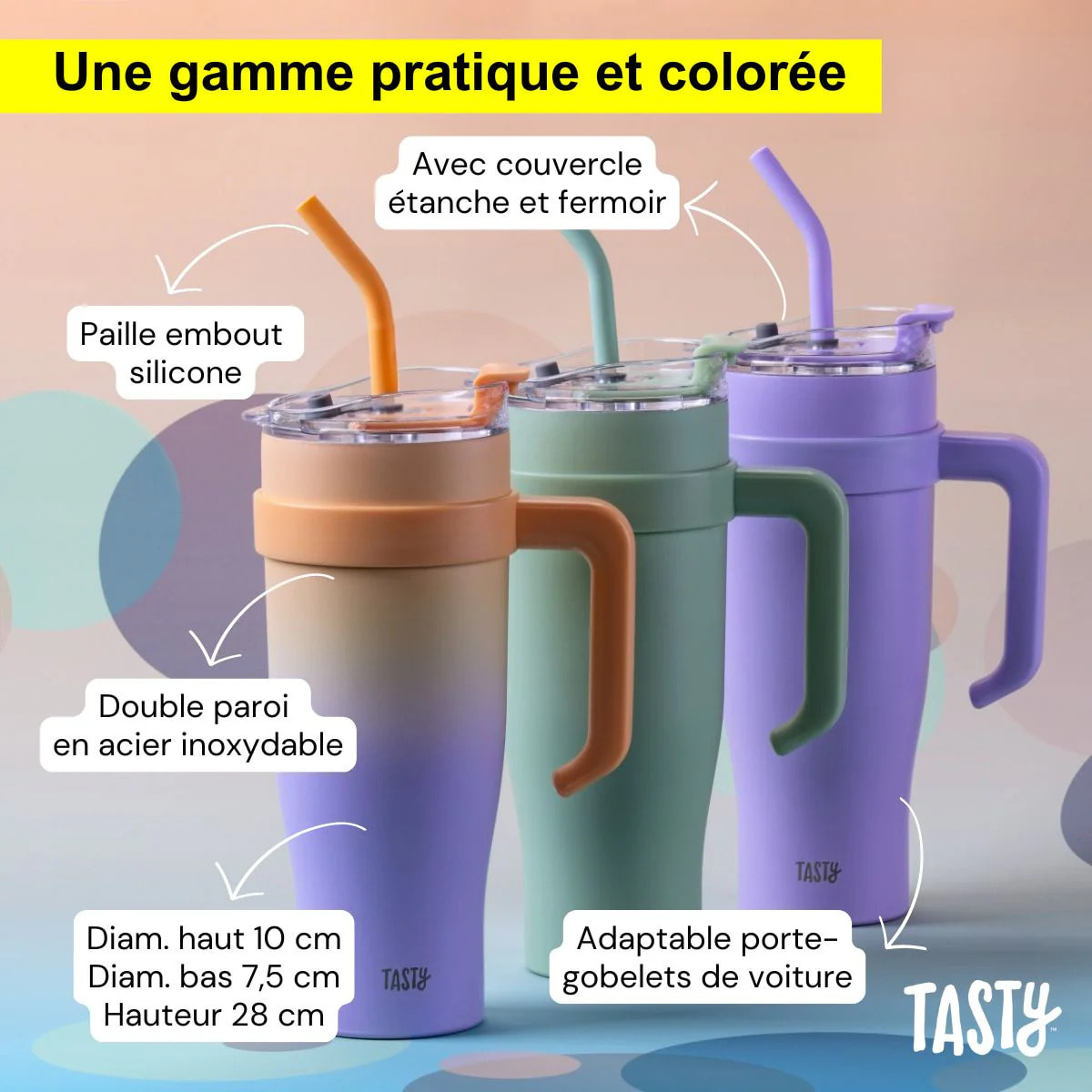 Gobelet isotherme 1200 ml vert sauge Tasty