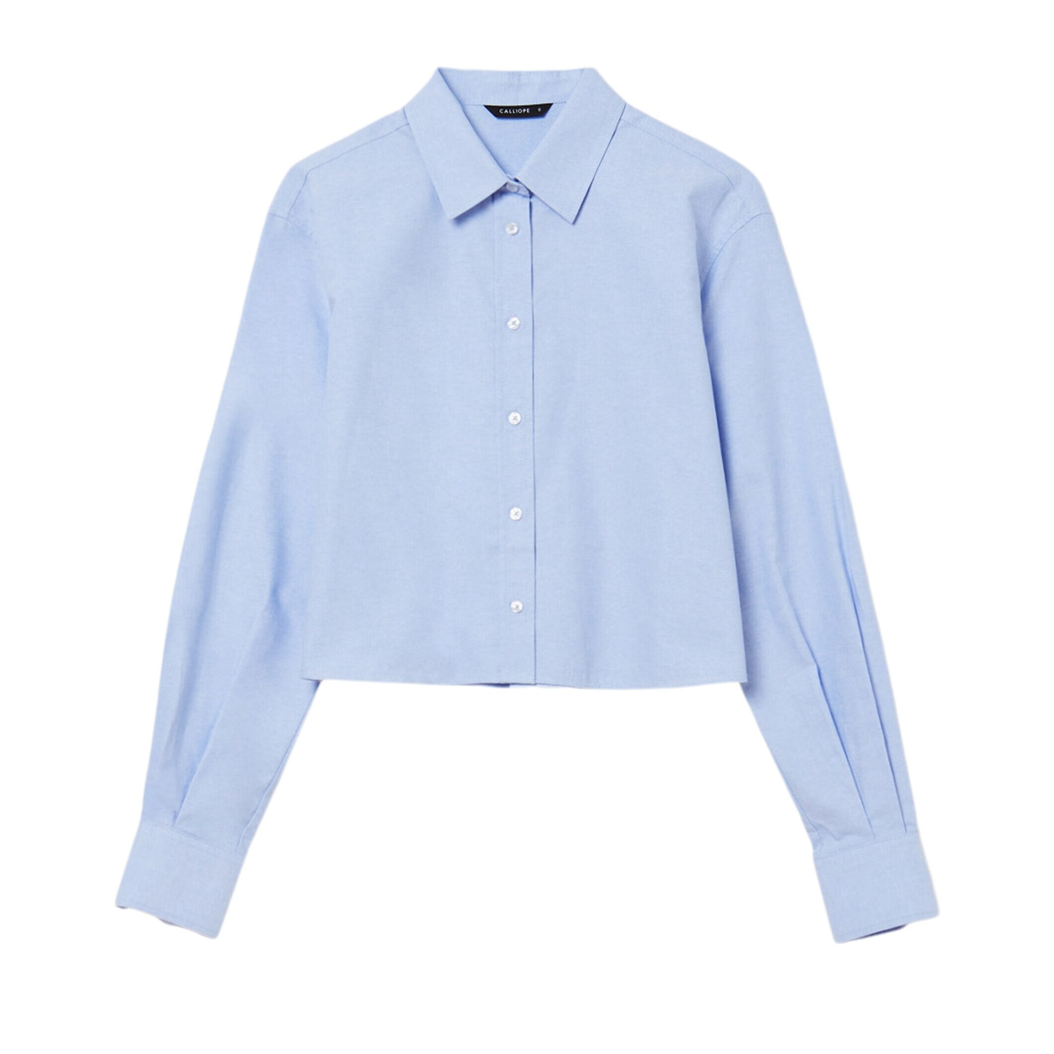 Camicia crop in tessuto Oxford