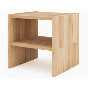 Bonnie - table de chevet - chêne massif - 35 cm - Bois