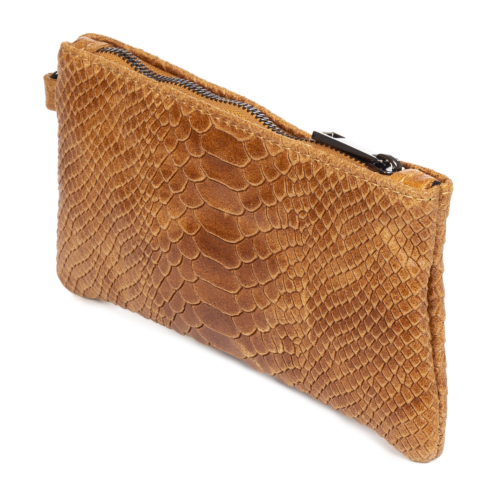 Fiorella Borsa a mano Donna.Pelle autentica Camoscio Serpente Inciso