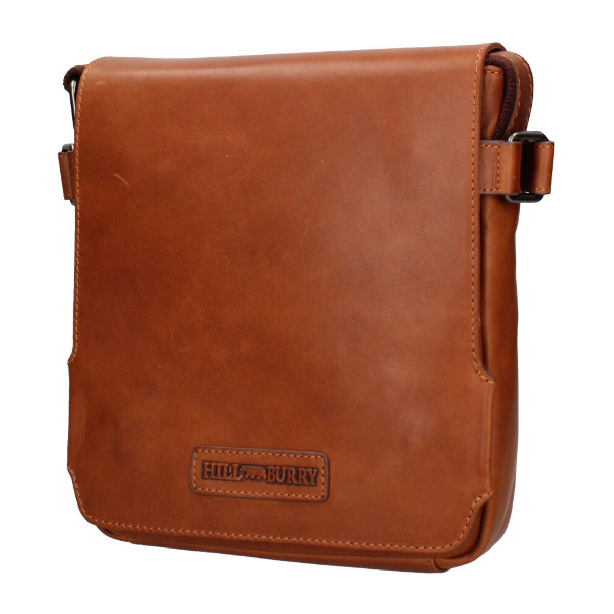 Borsa a tracolla  da uomo In Vera pelle Made in Italy 24x27x6 cm