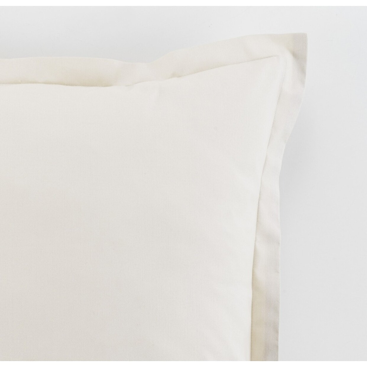 Paire De Taie D'oreiller 100%coton 57fils Gris Clair