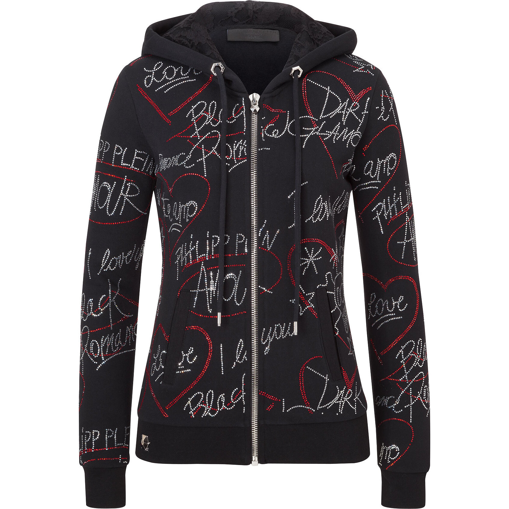 PHILIPP PLEIN hooded jacket "tell me"