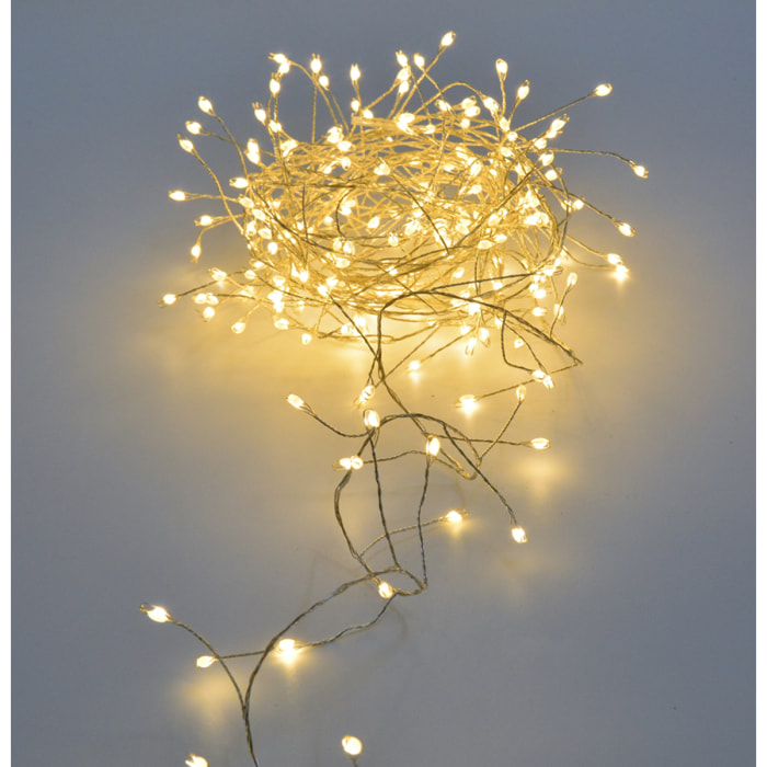 Ghirlanda 10 mt con 800 miniled est. - Pezzi 1 - BIANCO - Bianchi Dino SpA