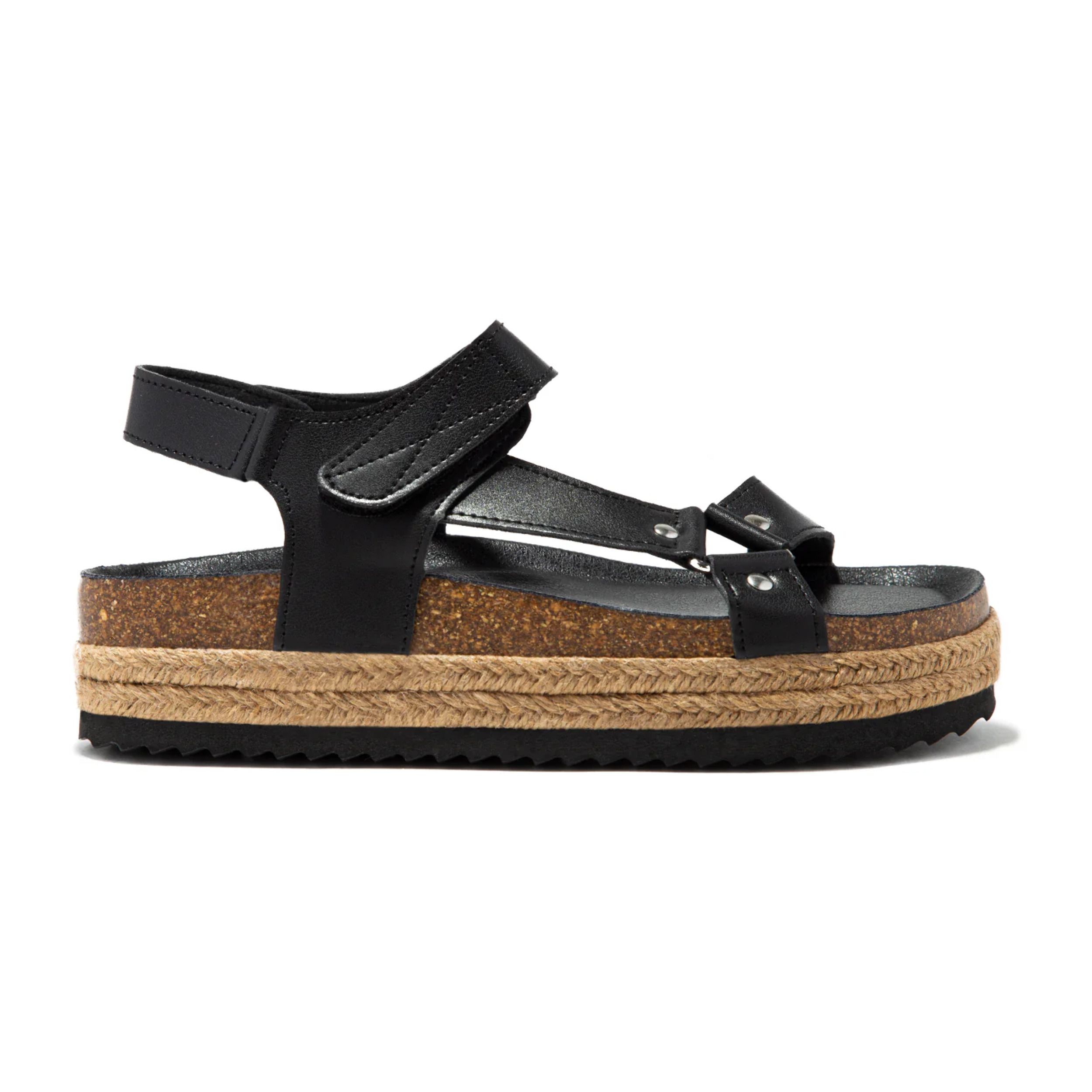 Sandalias Plataforma Negro B&W