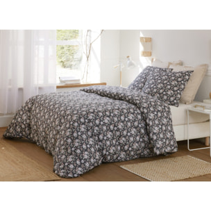 Parure housse de couette coton multicolore