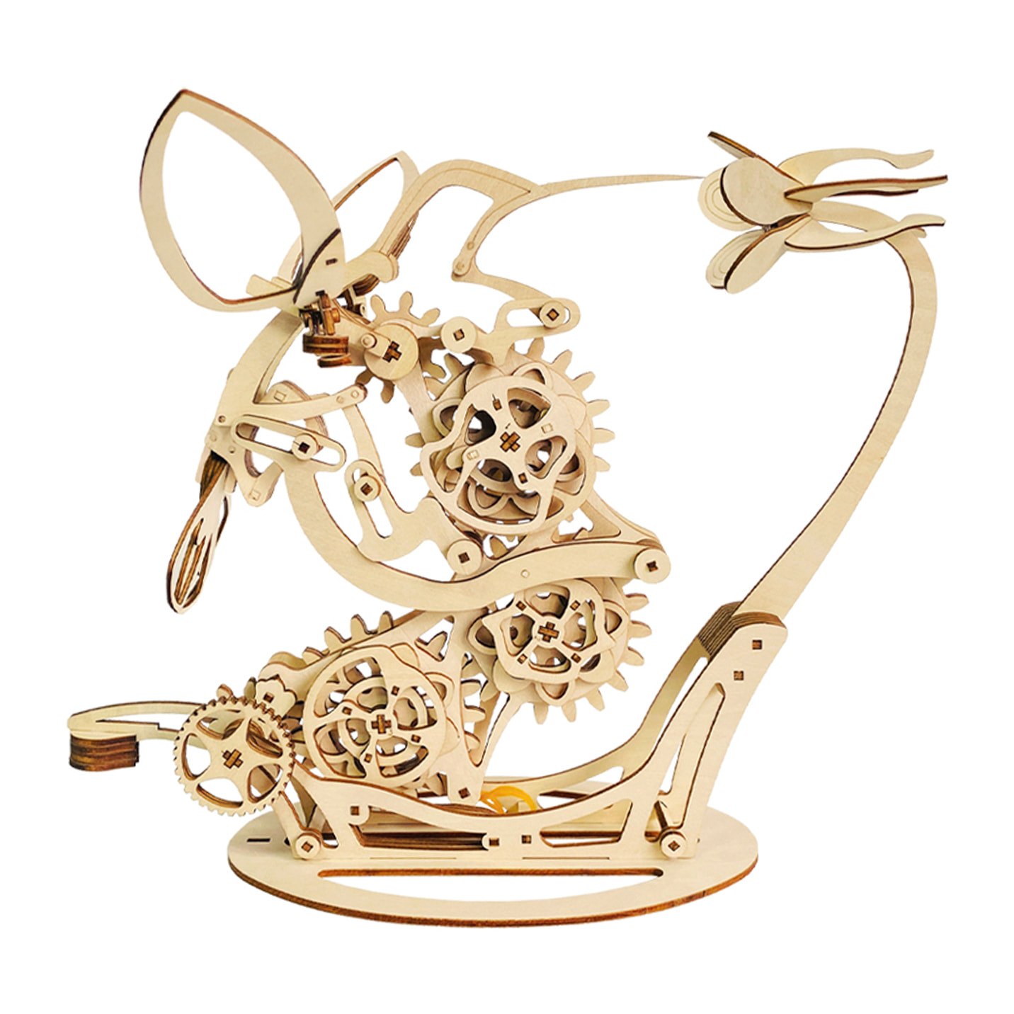 Modello in legno 3D, design di Colibrì meccanico dinamico. 200 pezzi.