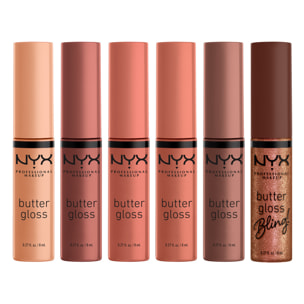NYX Professional Makeup Coffret Butter Gloss Nudes Edition Limitée Maman, j'ai raté l'avion