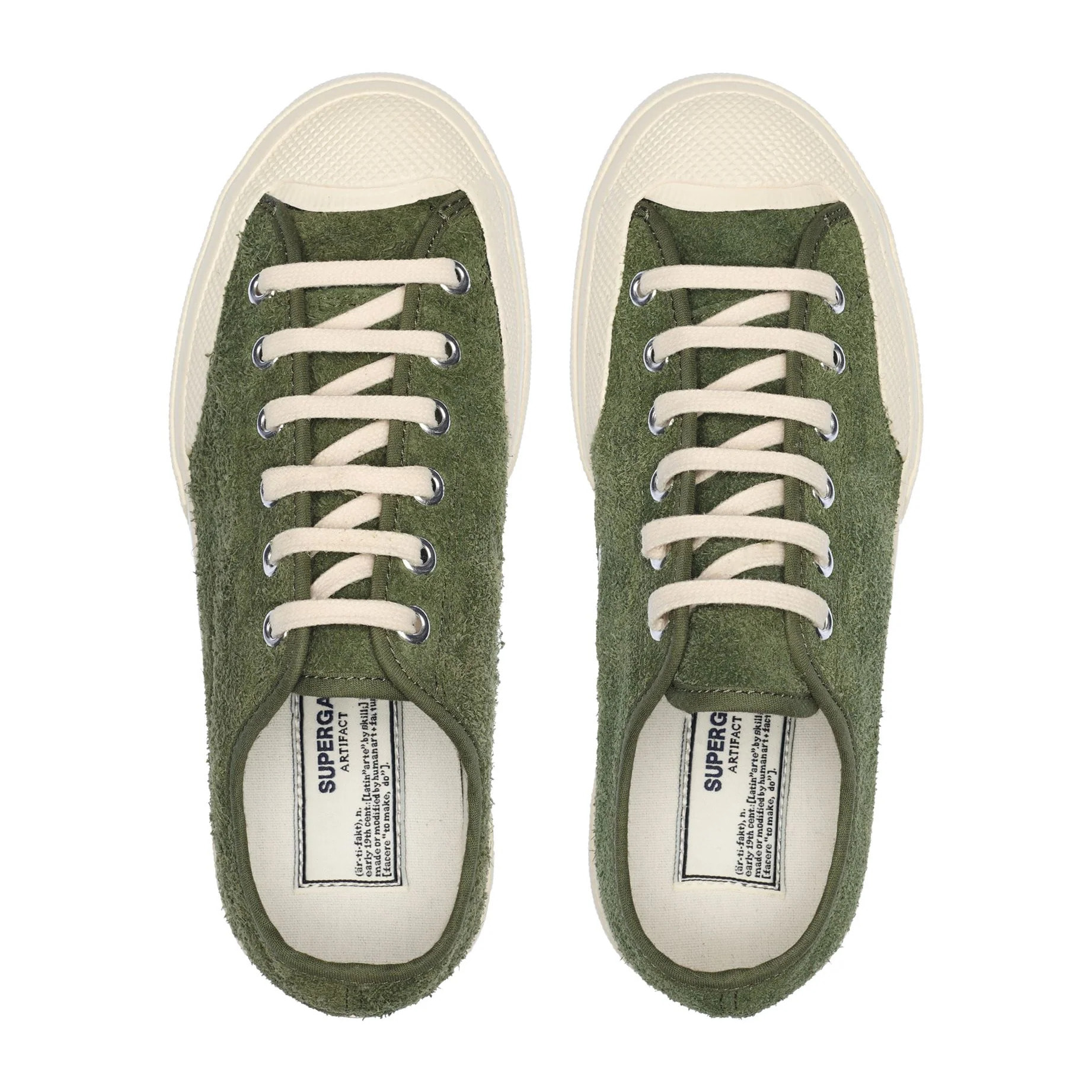 Le Superga Uomo Donna Verde 2432 Works Hairy Suede