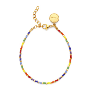 Bracciale Rainbow Colors Acciao Placcato Oro
