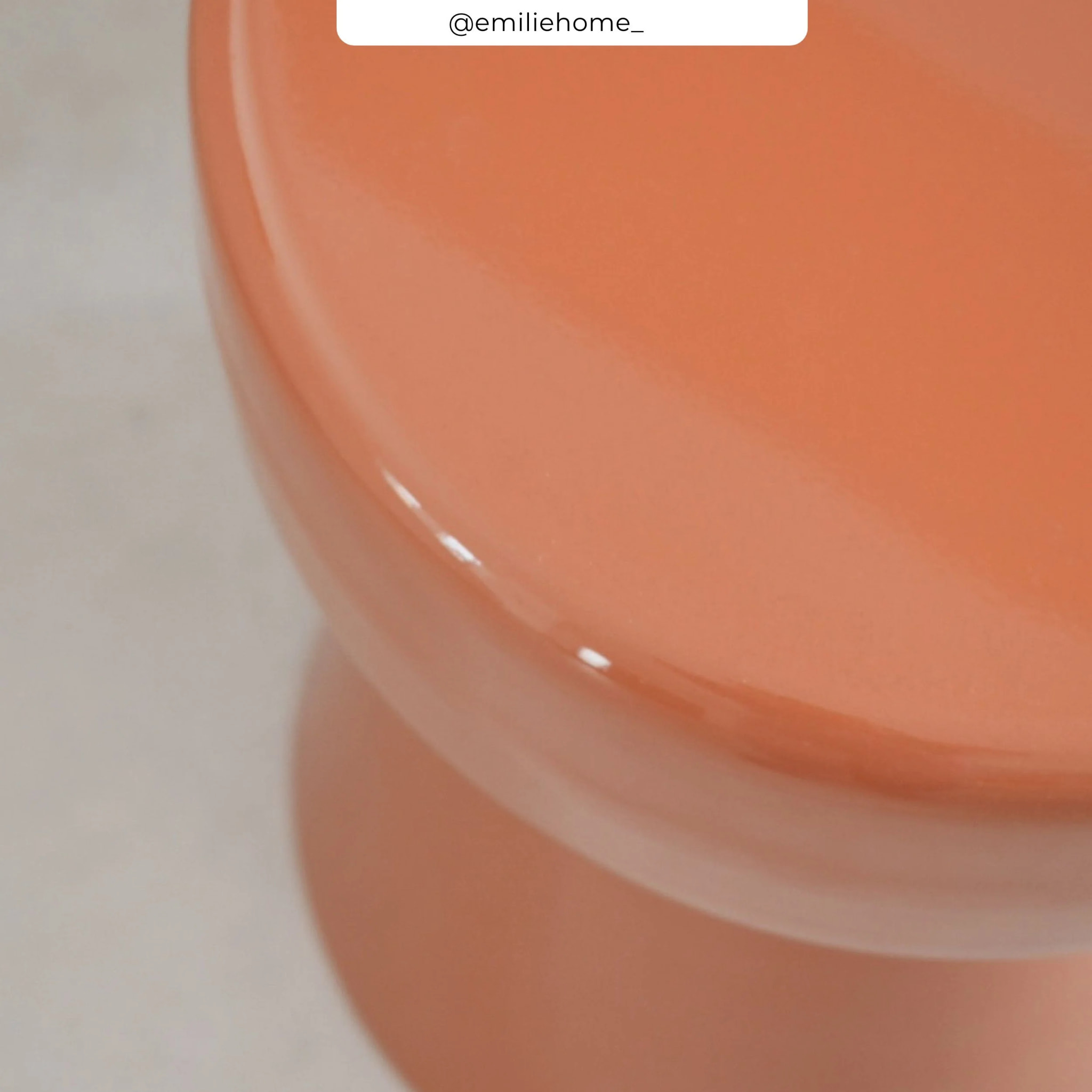 Table d'appoint ronde en métal orange D30 cm - Athéna