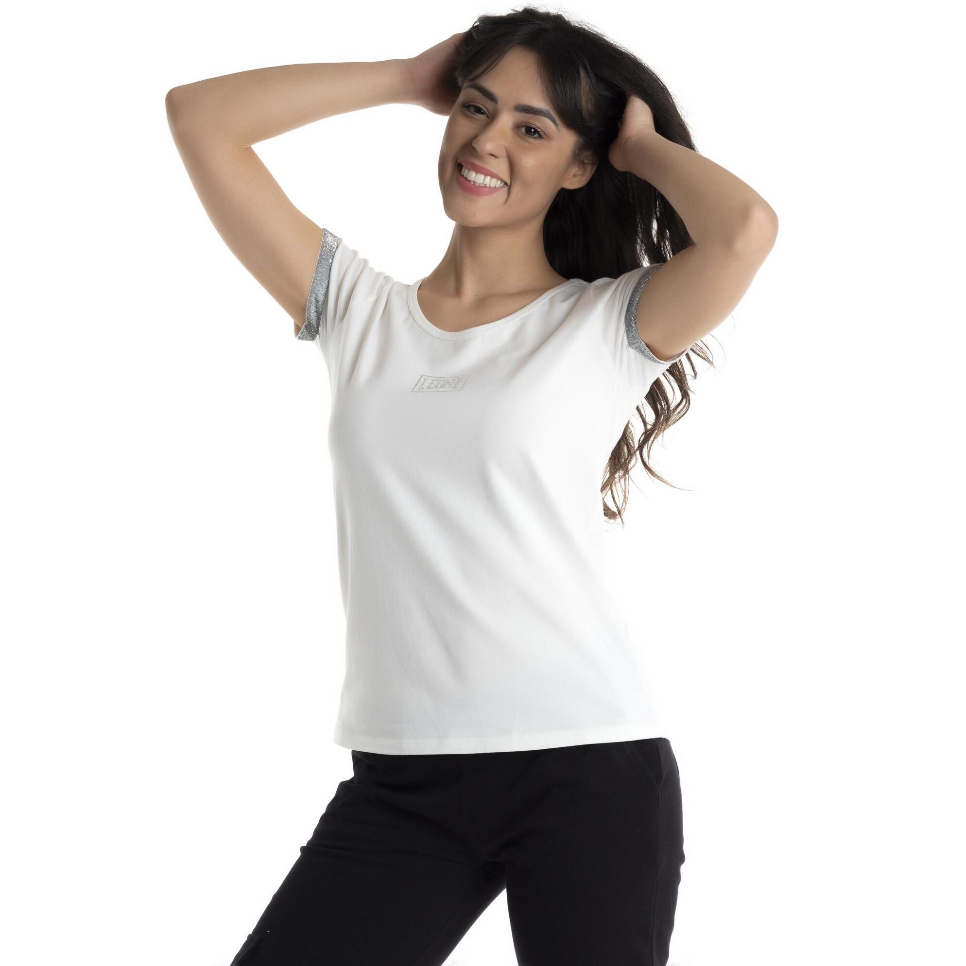 T-shirt con logo a maniche corte da donna Precious