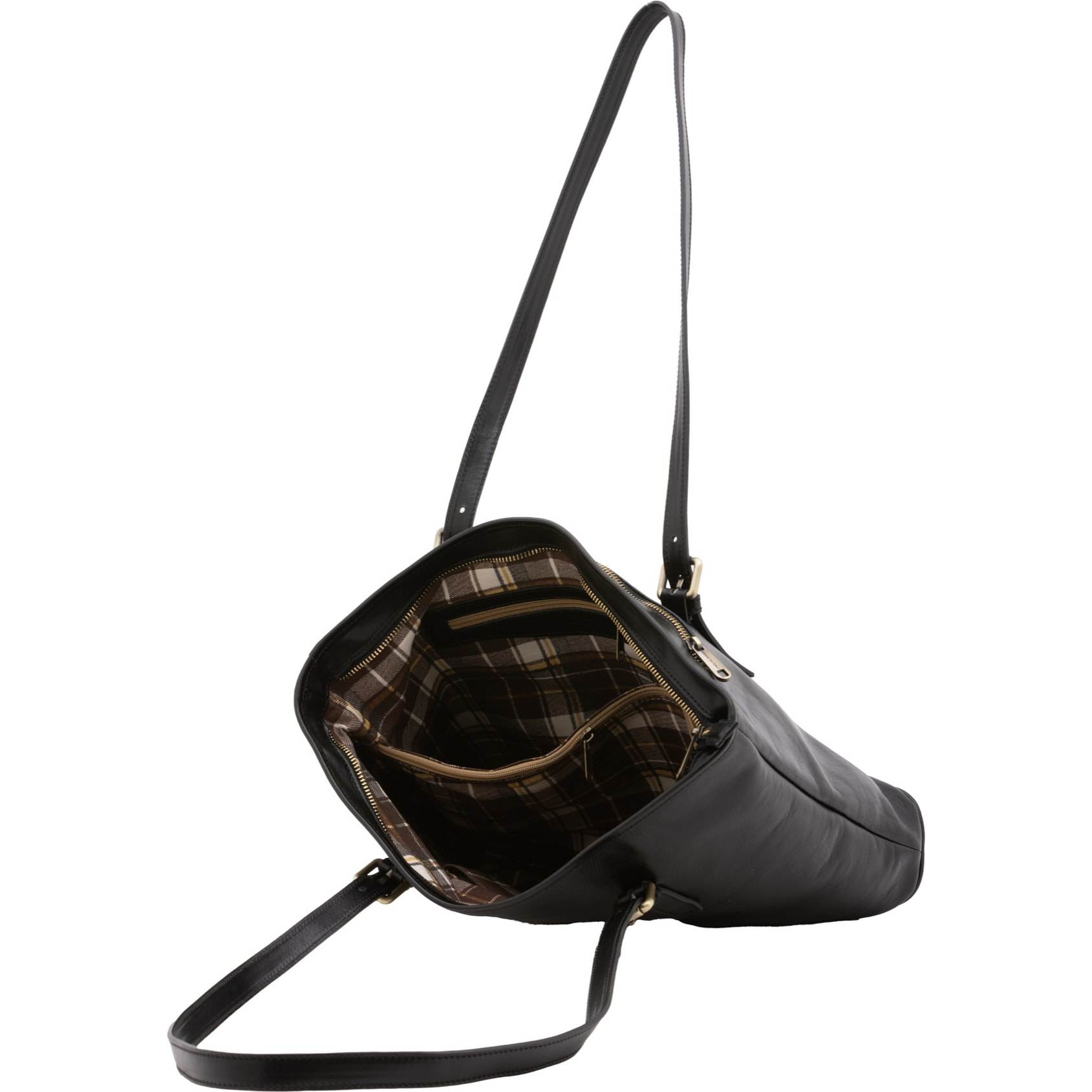Borsa a spalla da donna - Modello False - 100% vera pelle - 31.0 x 41.0 x 10.0 cm