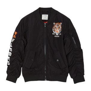 Bomber oversize stampa tigre fronte/retro