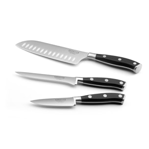 Vulcano - Juego de 3 cuchillos de cocina