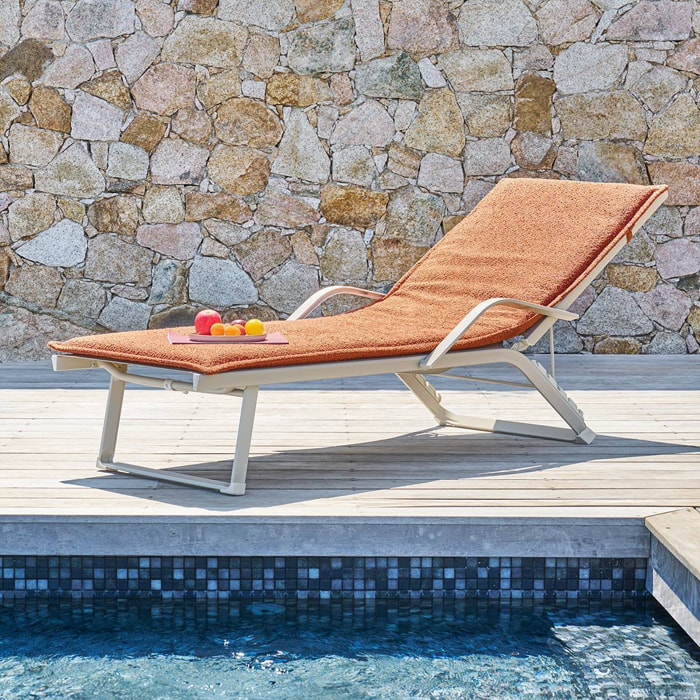 Coussin de transat Solfia acajou