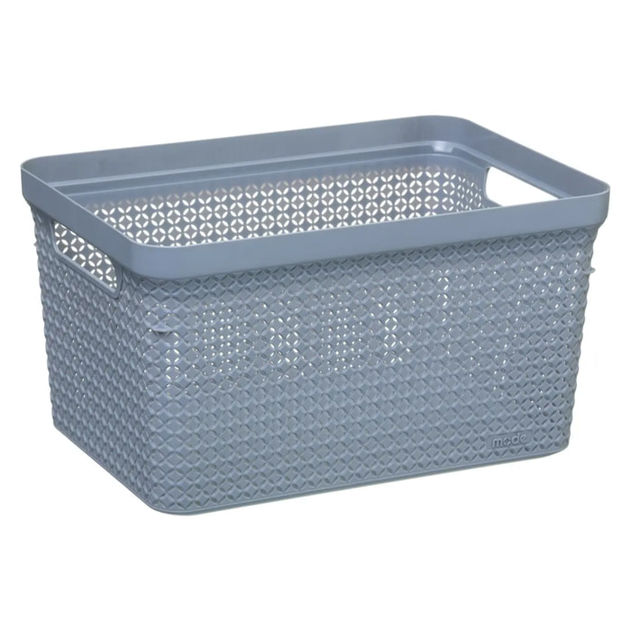 Panier en plastique 5L "Scandinave" gris