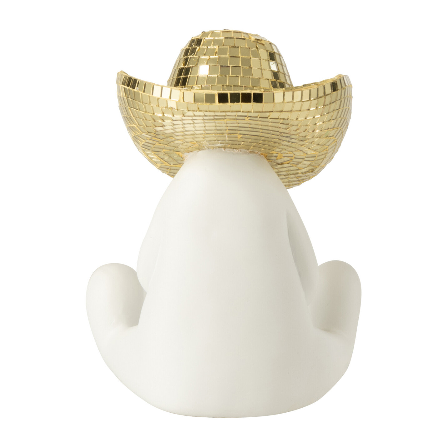 J-Line décoration Cowboy Mosaïque - polyresin - wit/goud