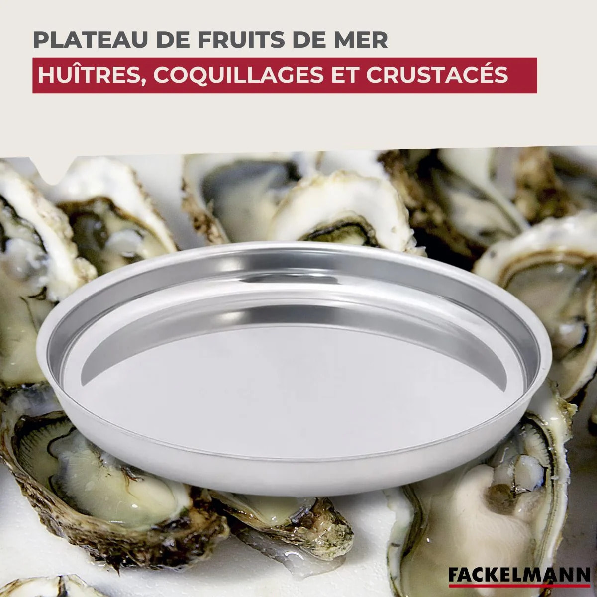 Plateau pour fruits de mer 35 cm Fackelmann Spécialités Culinaires
