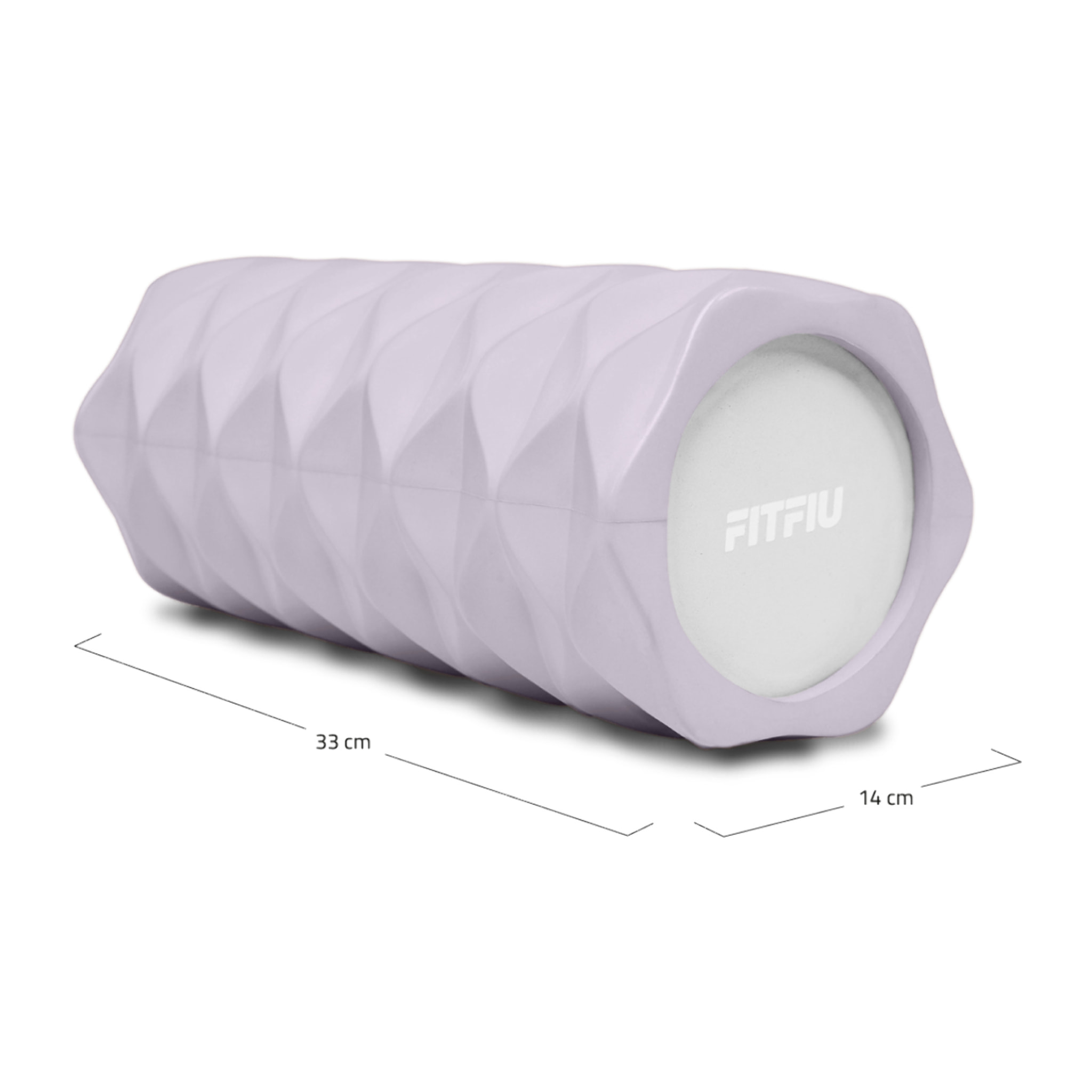 Rodillo foam roller lila FITFIU entrenamiento yoga pilates espuma EVA