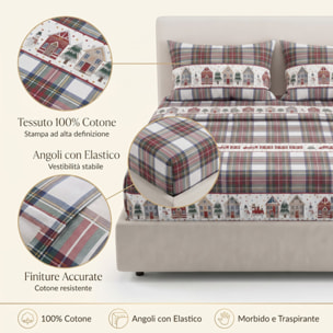 Completo lenzuola in cotone - CASETTE