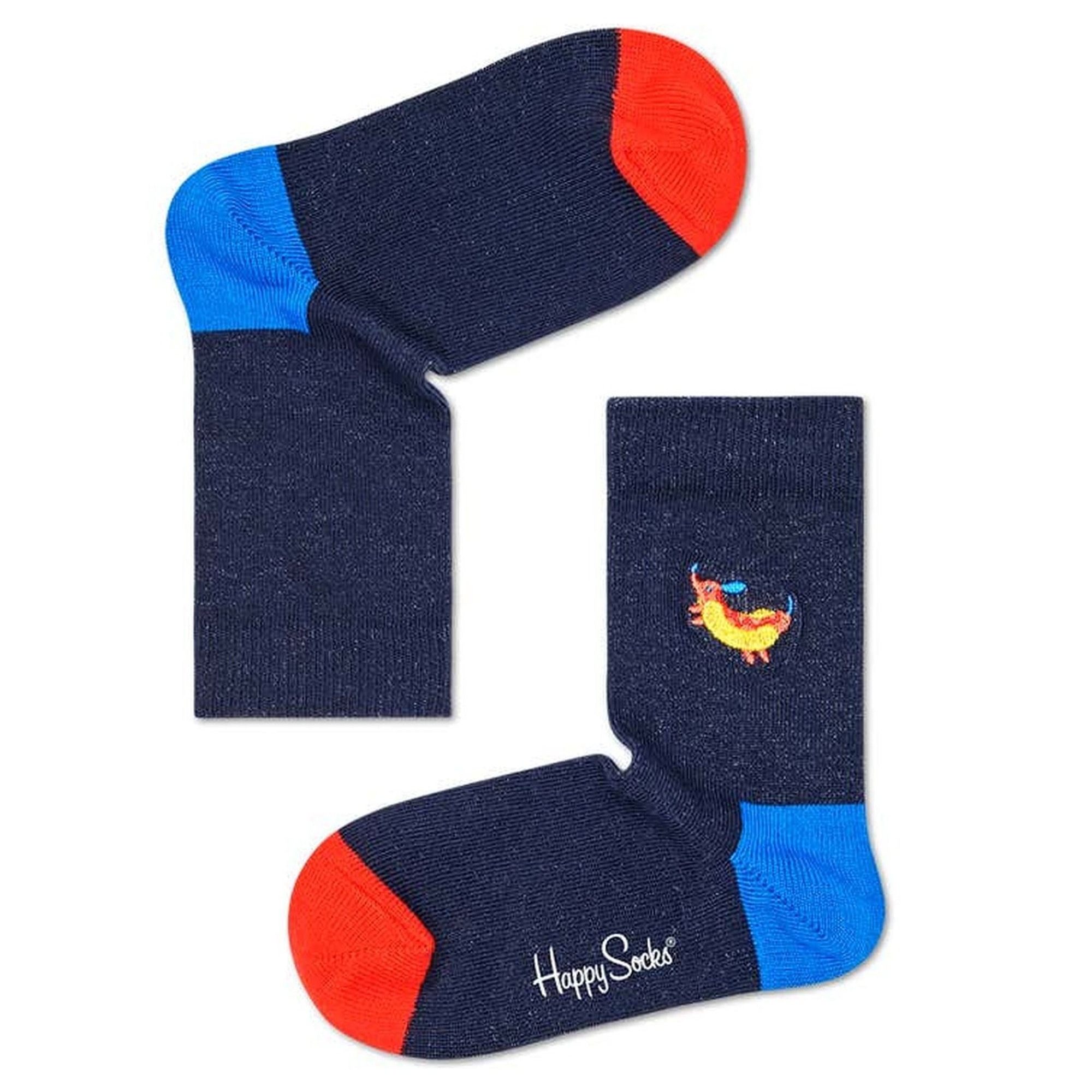 Calcetines kids hot dog dog embroidery