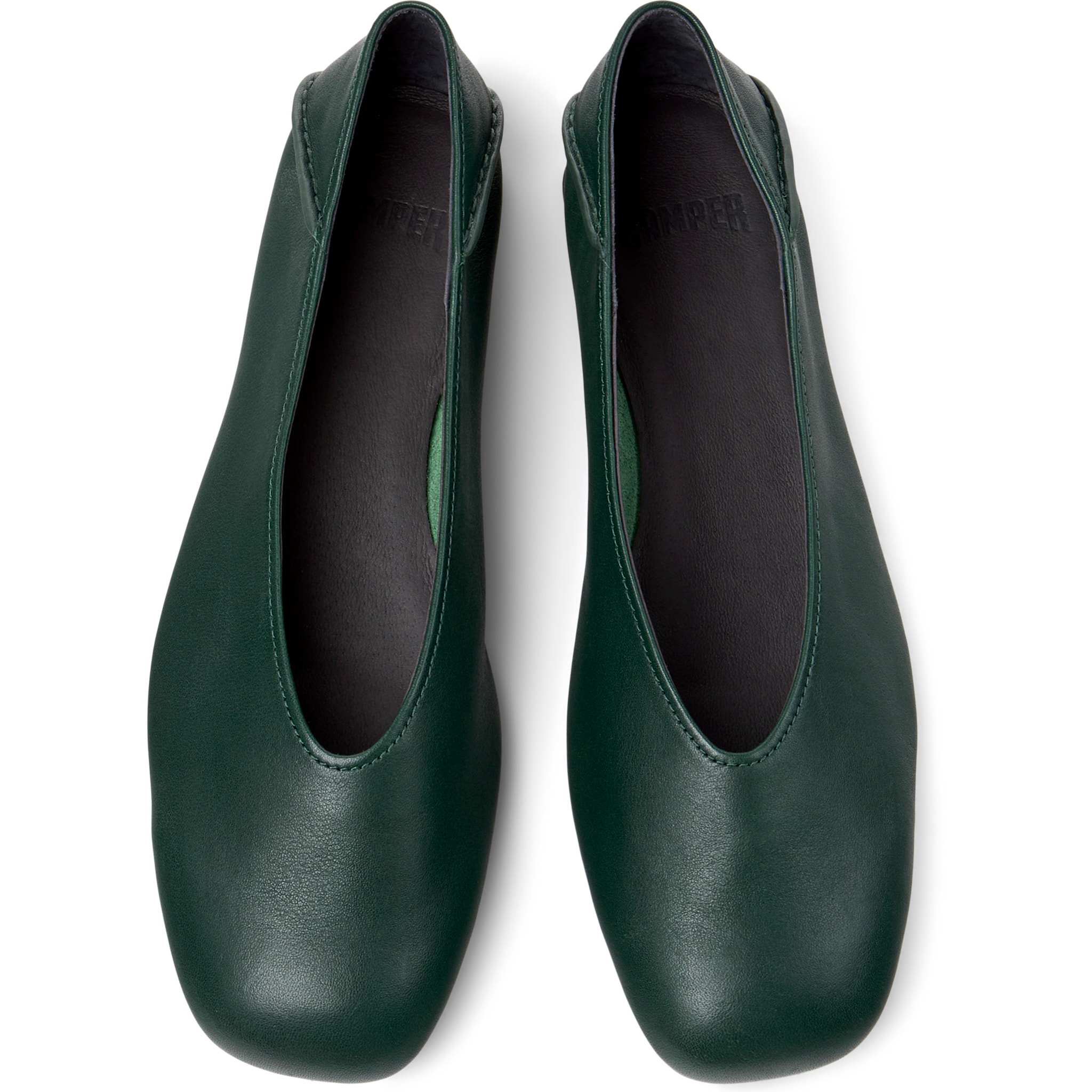 Ballerine - CAMPER Casi Myra - Verde - Pelle liscia