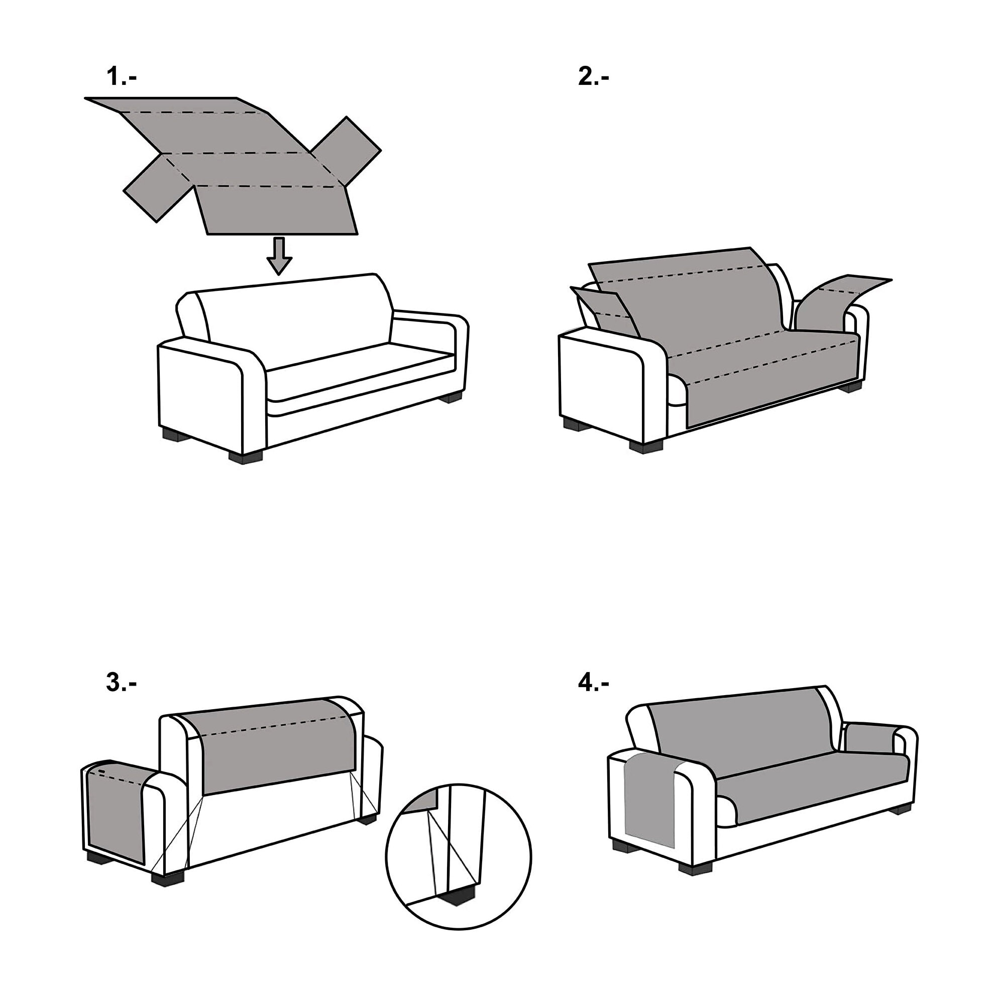 Cubre SOFÁ modelo TIBET